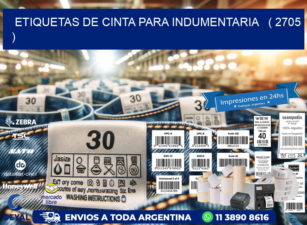 ETIQUETAS DE CINTA PARA INDUMENTARIA   ( 2705 )