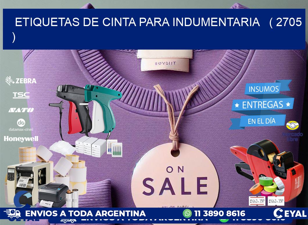 ETIQUETAS DE CINTA PARA INDUMENTARIA   ( 2705 )