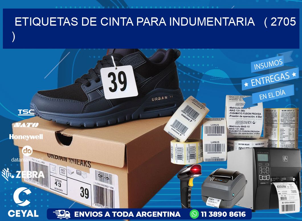 ETIQUETAS DE CINTA PARA INDUMENTARIA   ( 2705 )