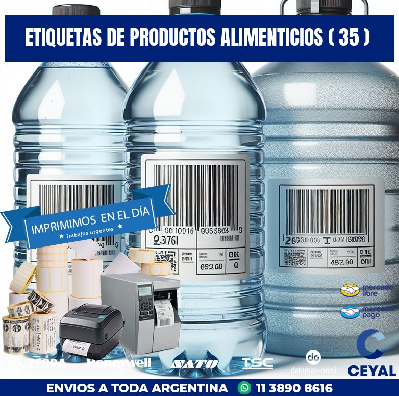 ETIQUETAS DE PRODUCTOS ALIMENTICIOS ( 35 )