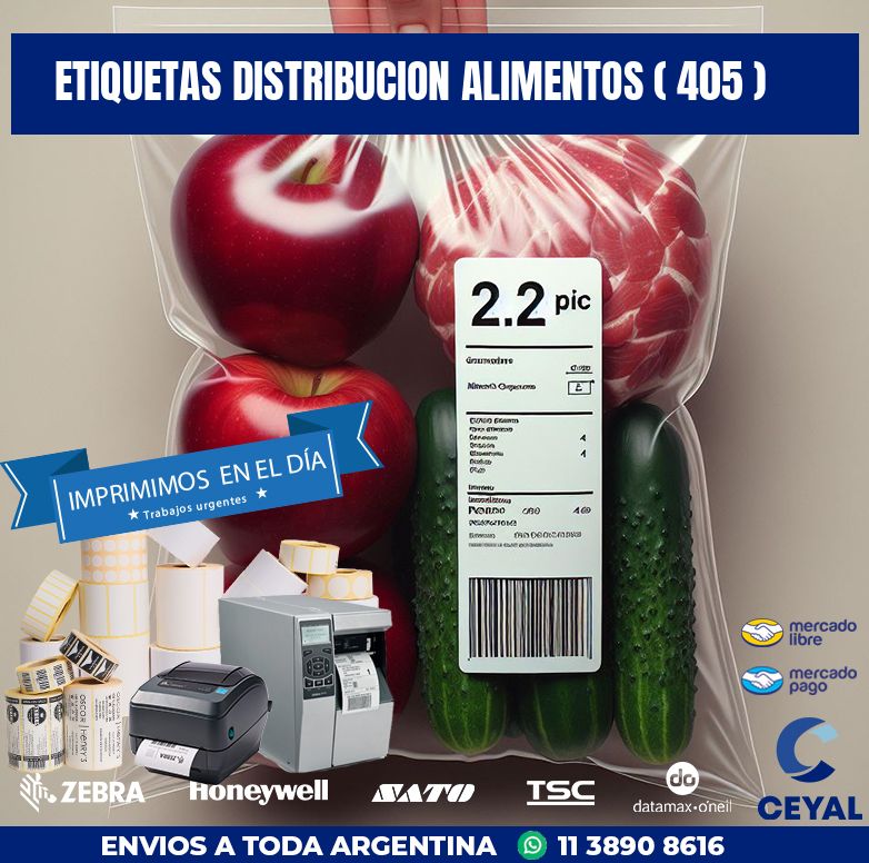 ETIQUETAS DISTRIBUCION ALIMENTOS ( 405 )