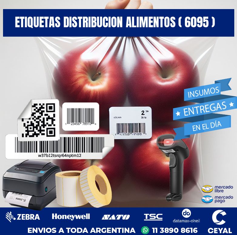 ETIQUETAS DISTRIBUCION ALIMENTOS ( 6095 )