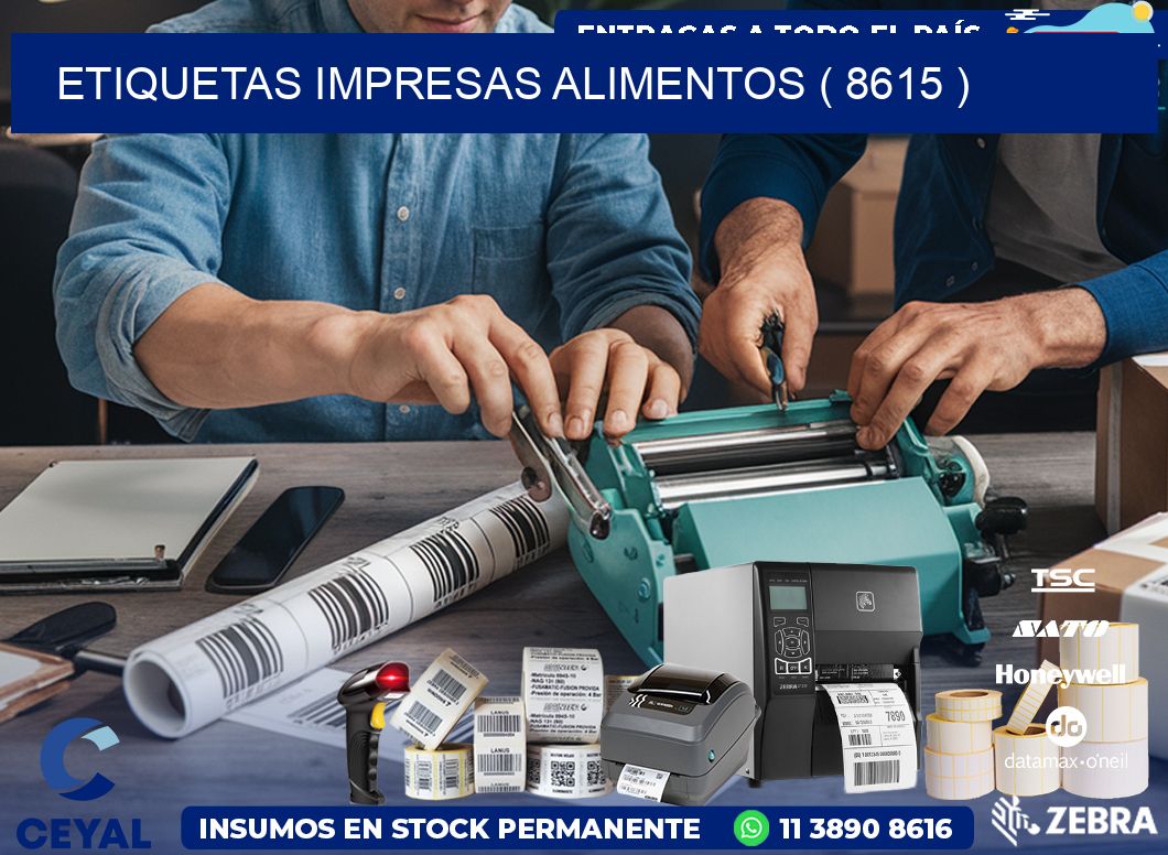 ETIQUETAS IMPRESAS ALIMENTOS ( 8615 )