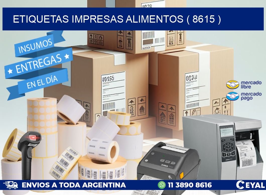 ETIQUETAS IMPRESAS ALIMENTOS ( 8615 )