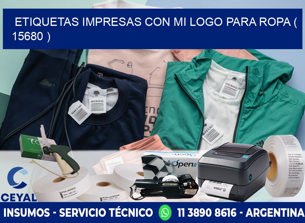 ETIQUETAS IMPRESAS CON MI LOGO PARA ROPA ( 15680 )