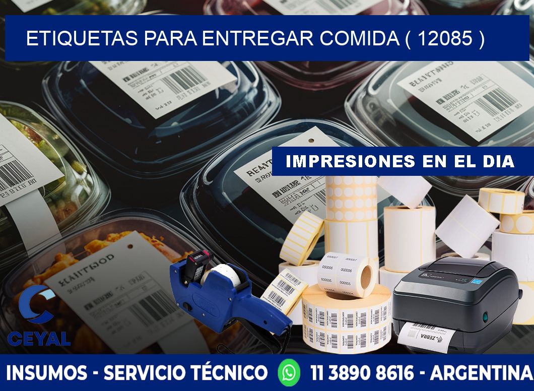 ETIQUETAS PARA ENTREGAR COMIDA ( 12085 )