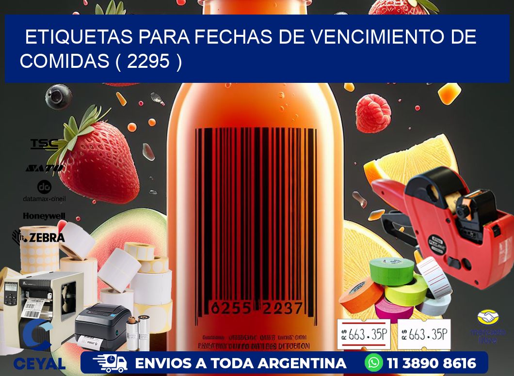 ETIQUETAS PARA FECHAS DE VENCIMIENTO DE COMIDAS ( 2295 )