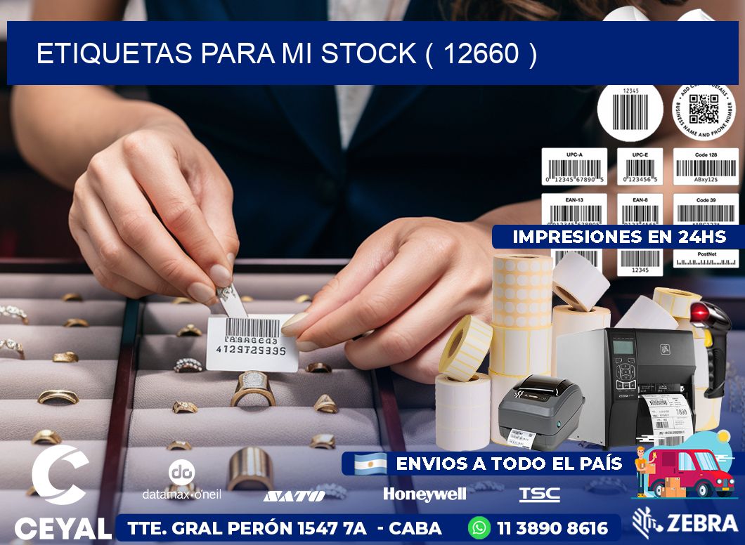 ETIQUETAS PARA MI STOCK ( 12660 )