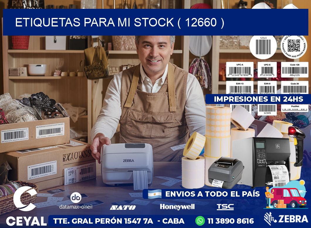 ETIQUETAS PARA MI STOCK ( 12660 )