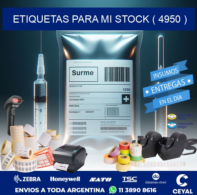ETIQUETAS PARA MI STOCK ( 4950 )