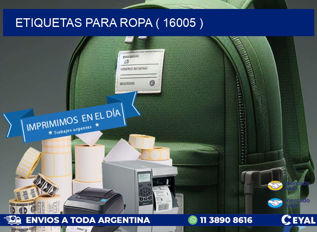 ETIQUETAS PARA ROPA ( 16005 )
