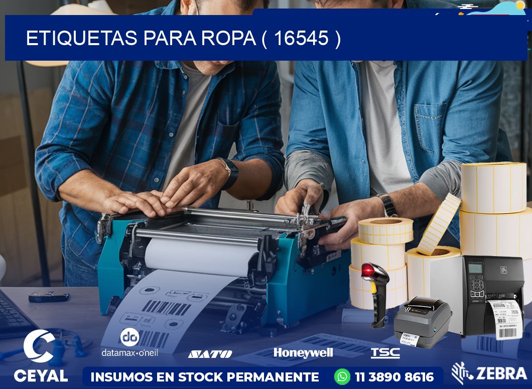 ETIQUETAS PARA ROPA ( 16545 )