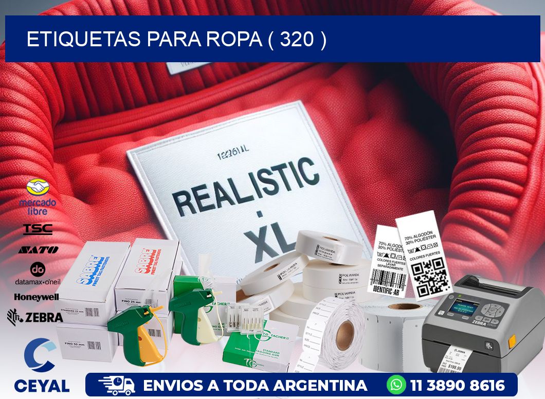 ETIQUETAS PARA ROPA ( 320 )