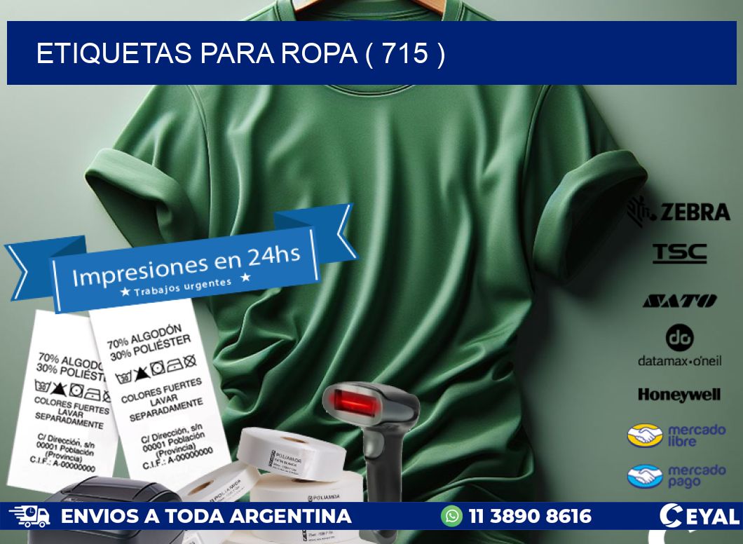 ETIQUETAS PARA ROPA ( 715 )