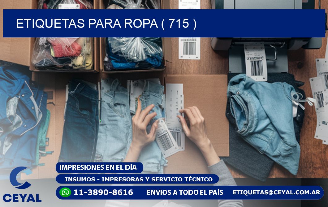ETIQUETAS PARA ROPA ( 715 )