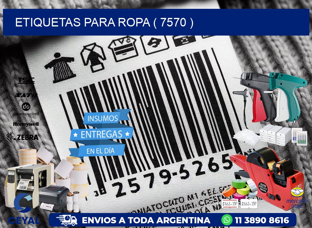 ETIQUETAS PARA ROPA ( 7570 )