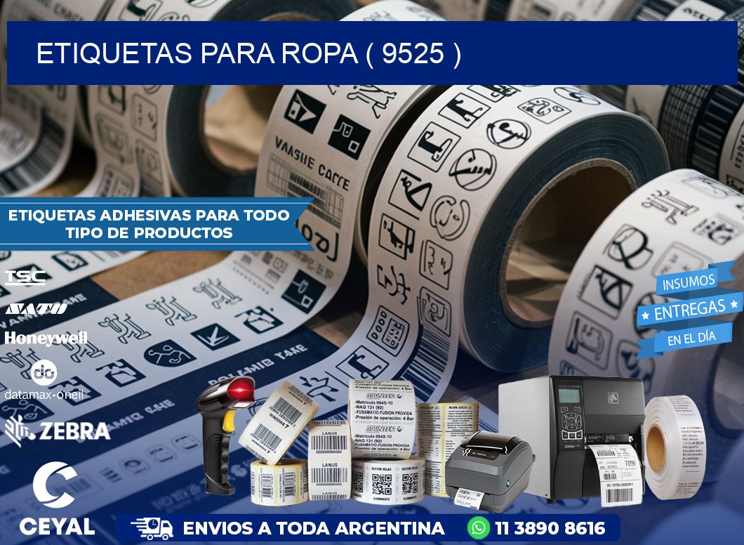 ETIQUETAS PARA ROPA ( 9525 )