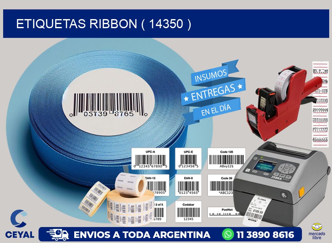 ETIQUETAS RIBBON ( 14350 )