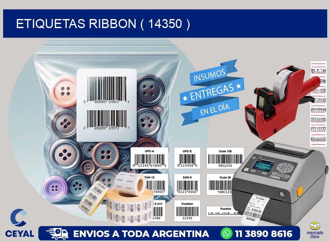 ETIQUETAS RIBBON ( 14350 )