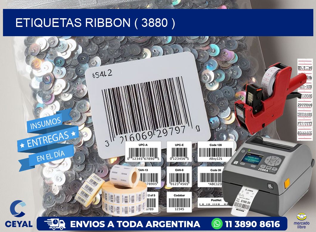 ETIQUETAS RIBBON ( 3880 )