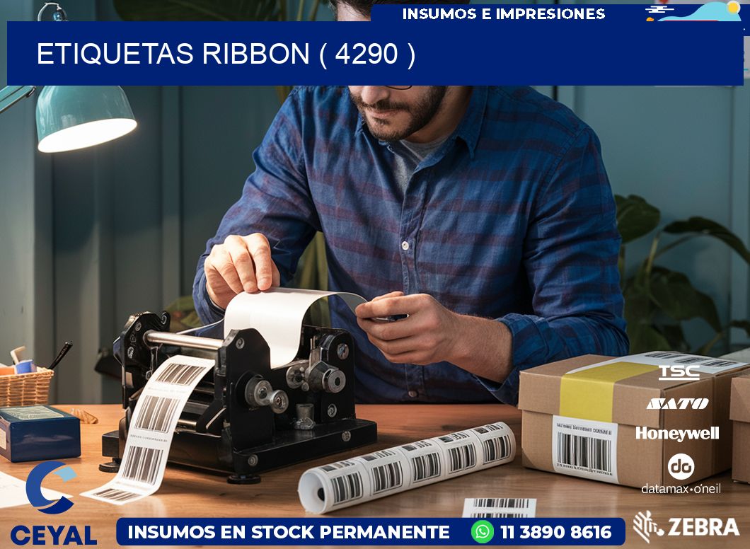 ETIQUETAS RIBBON ( 4290 )