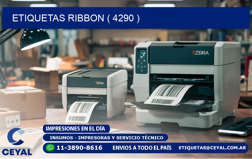 ETIQUETAS RIBBON ( 4290 )