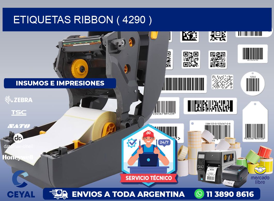 ETIQUETAS RIBBON ( 4290 )