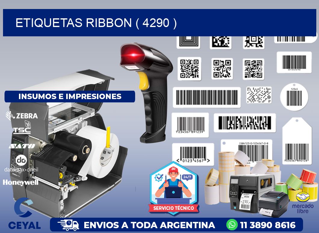 ETIQUETAS RIBBON ( 4290 )