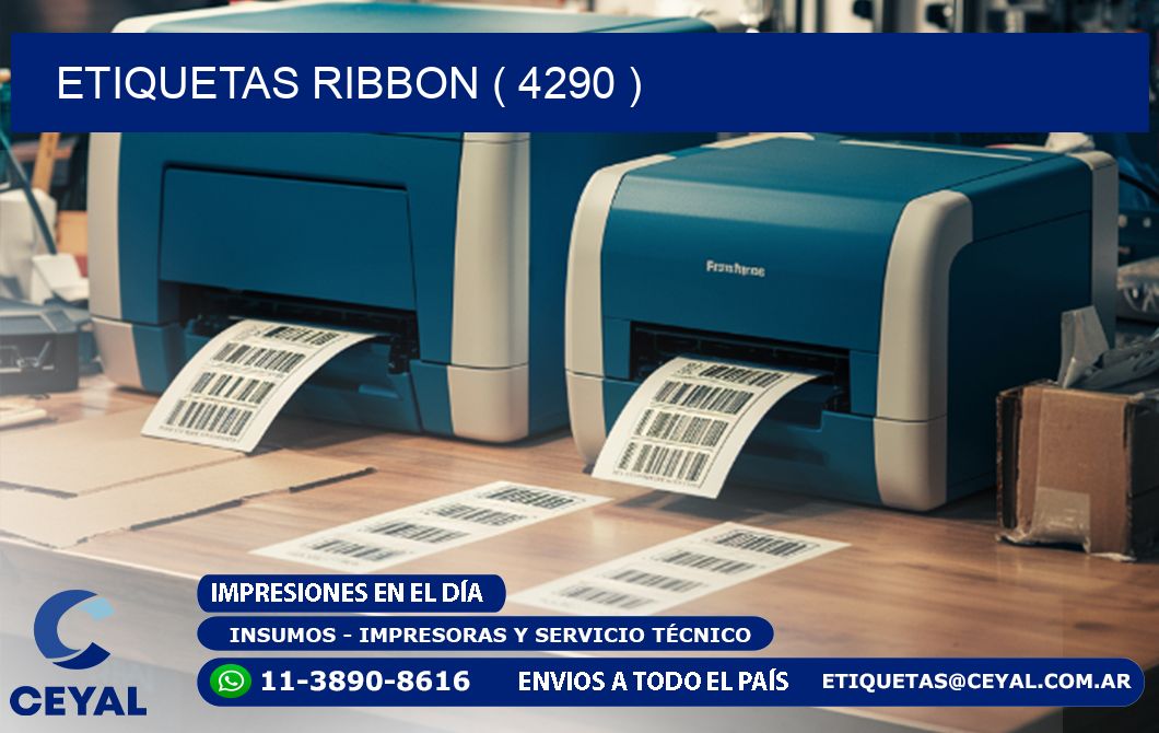 ETIQUETAS RIBBON ( 4290 )