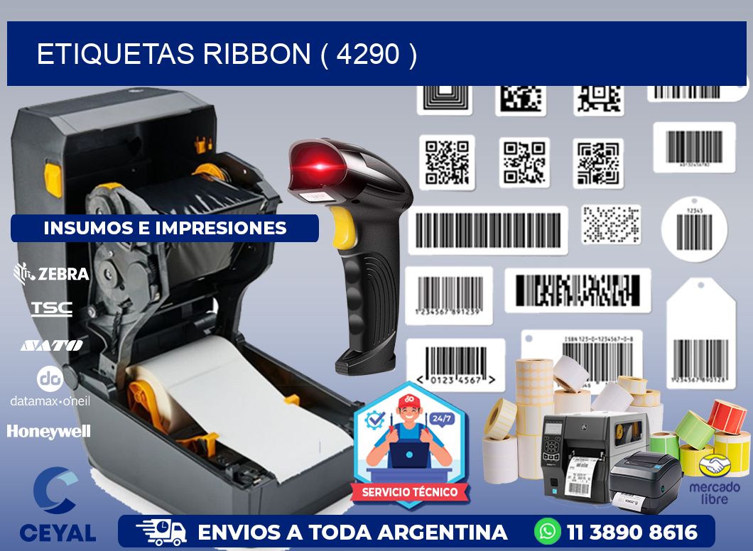 ETIQUETAS RIBBON ( 4290 )