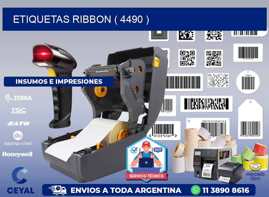 ETIQUETAS RIBBON ( 4490 )