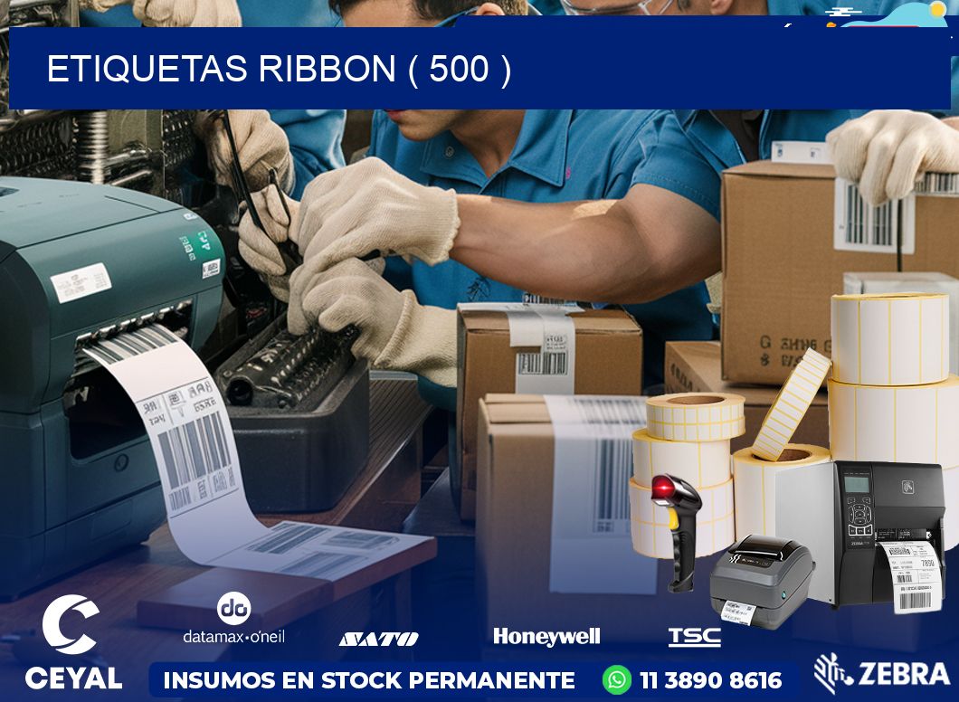 ETIQUETAS RIBBON ( 500 )