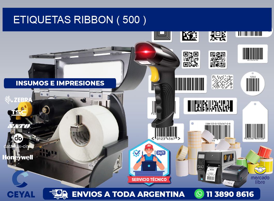 ETIQUETAS RIBBON ( 500 )