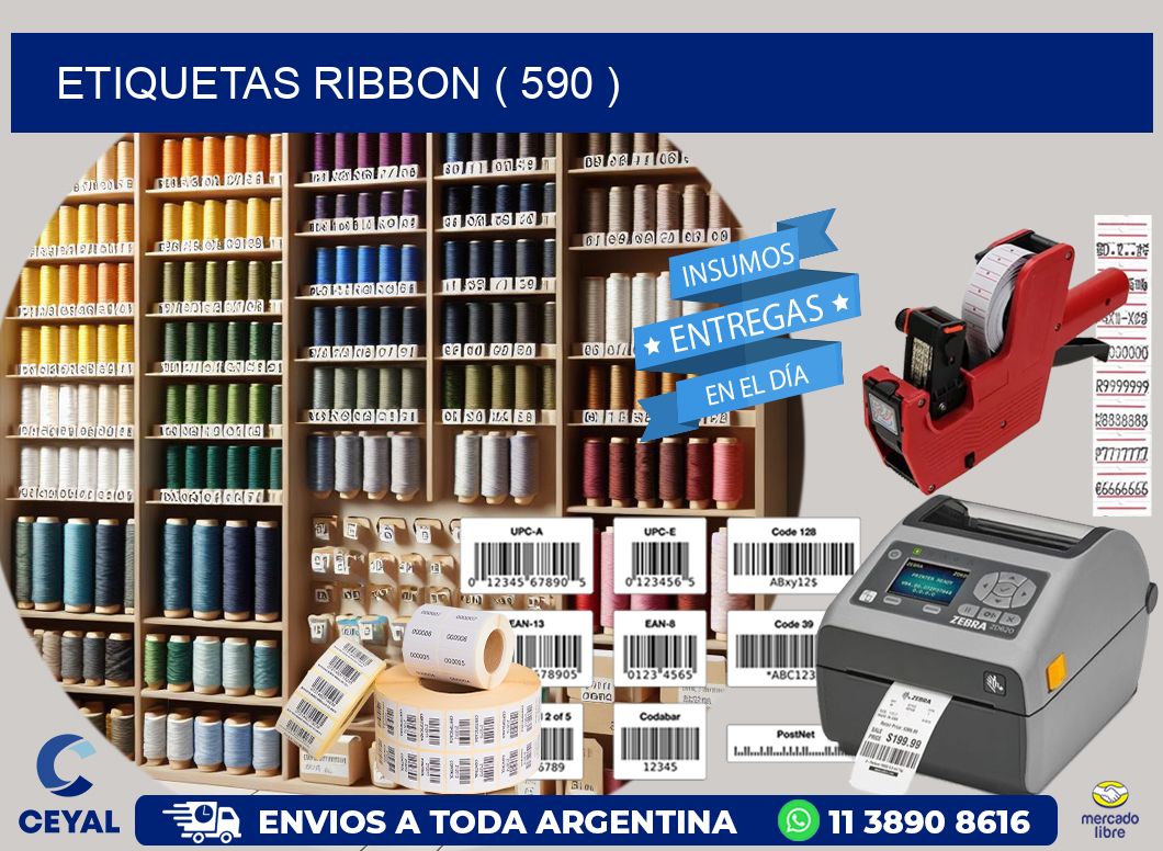 ETIQUETAS RIBBON ( 590 )