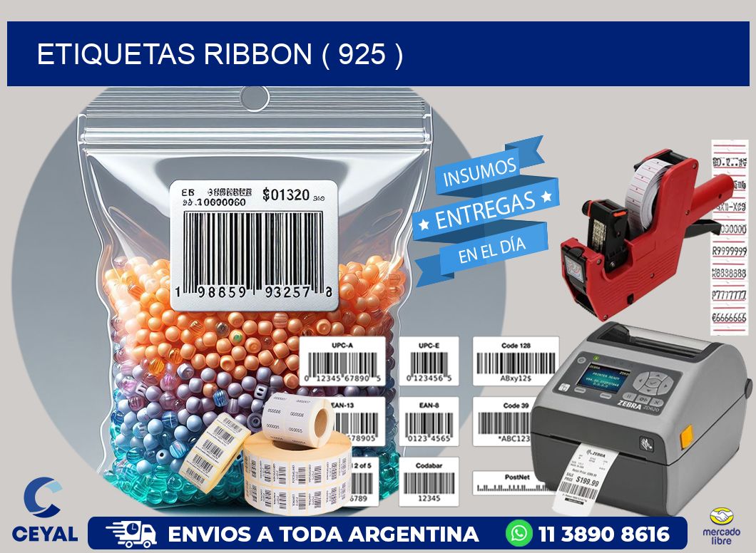 ETIQUETAS RIBBON ( 925 )