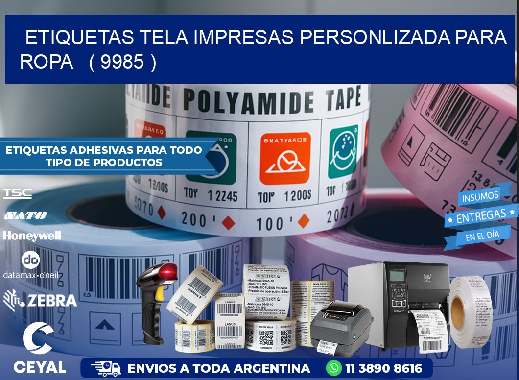 ETIQUETAS TELA IMPRESAS PERSONLIZADA PARA ROPA   ( 9985 )