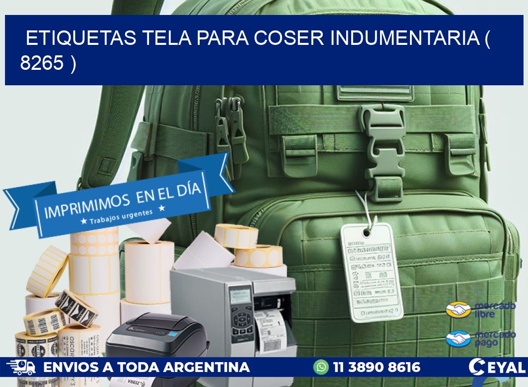 ETIQUETAS TELA PARA COSER INDUMENTARIA ( 8265 )