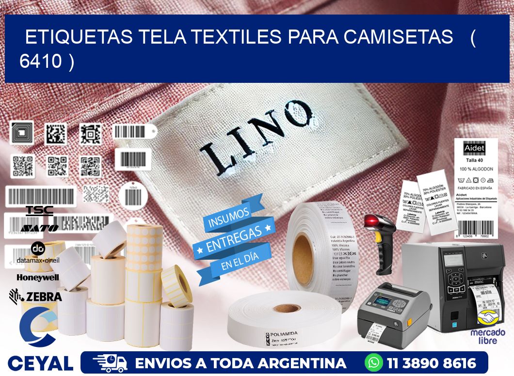 ETIQUETAS TELA TEXTILES PARA CAMISETAS   ( 6410 )