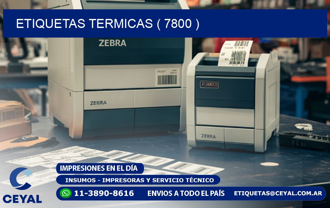 ETIQUETAS TERMICAS ( 7800 )