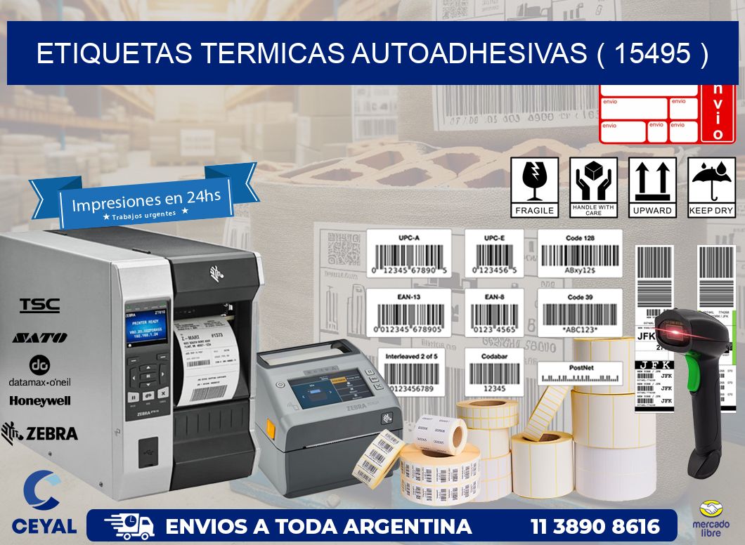 ETIQUETAS TERMICAS AUTOADHESIVAS ( 15495 )