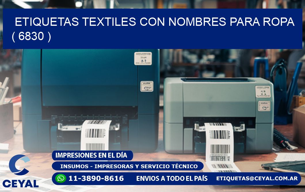 ETIQUETAS TEXTILES CON NOMBRES PARA ROPA   ( 6830 )