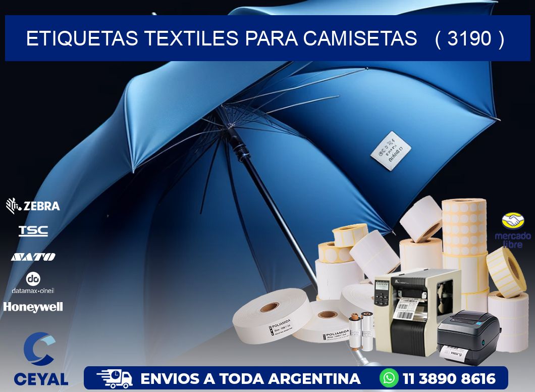 ETIQUETAS TEXTILES PARA CAMISETAS   ( 3190 )