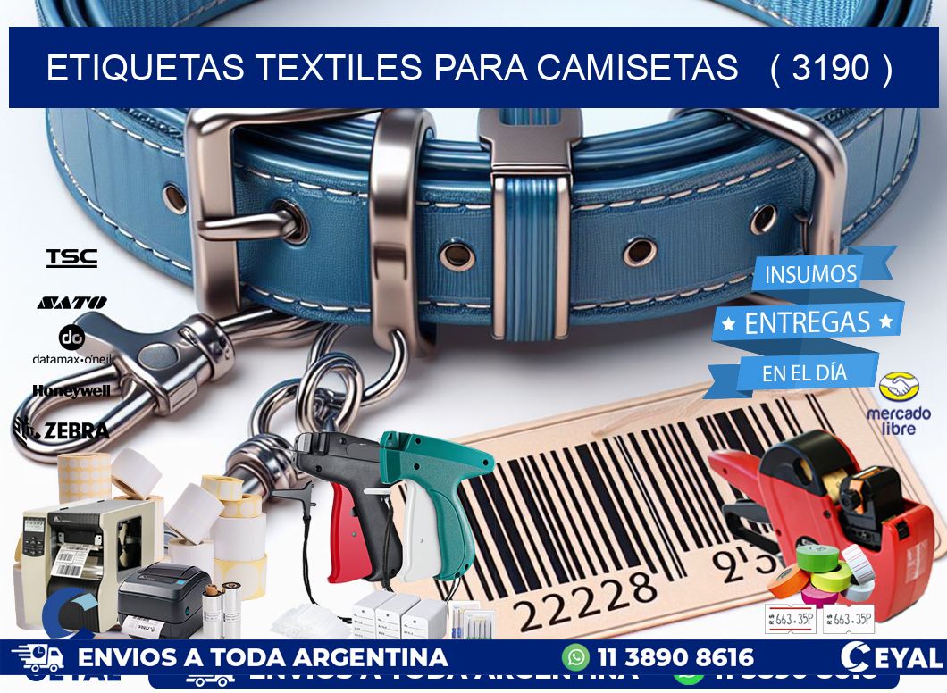 ETIQUETAS TEXTILES PARA CAMISETAS   ( 3190 )