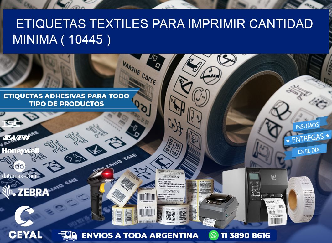 ETIQUETAS TEXTILES PARA IMPRIMIR CANTIDAD MINIMA ( 10445 )