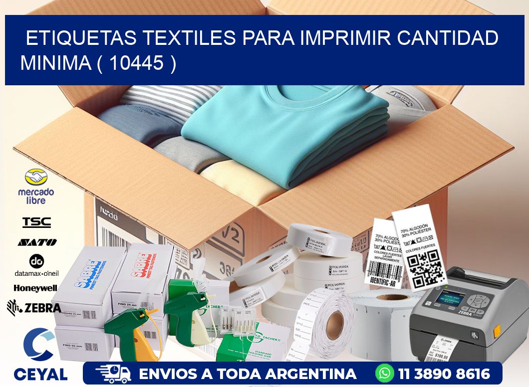 ETIQUETAS TEXTILES PARA IMPRIMIR CANTIDAD MINIMA ( 10445 )