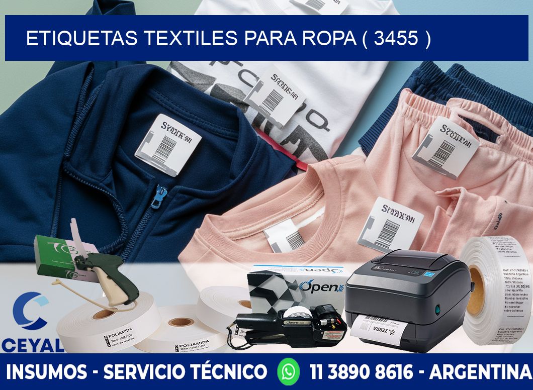 ETIQUETAS TEXTILES PARA ROPA ( 3455 )