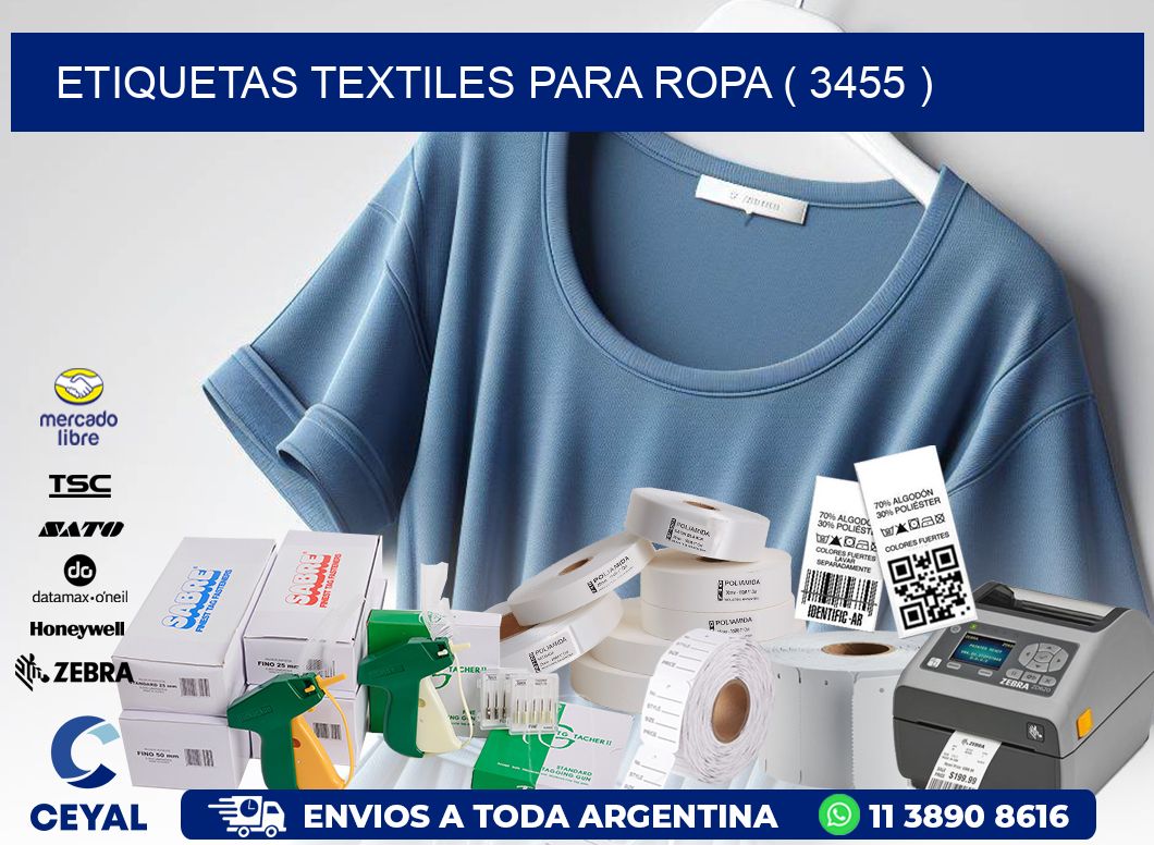ETIQUETAS TEXTILES PARA ROPA ( 3455 )