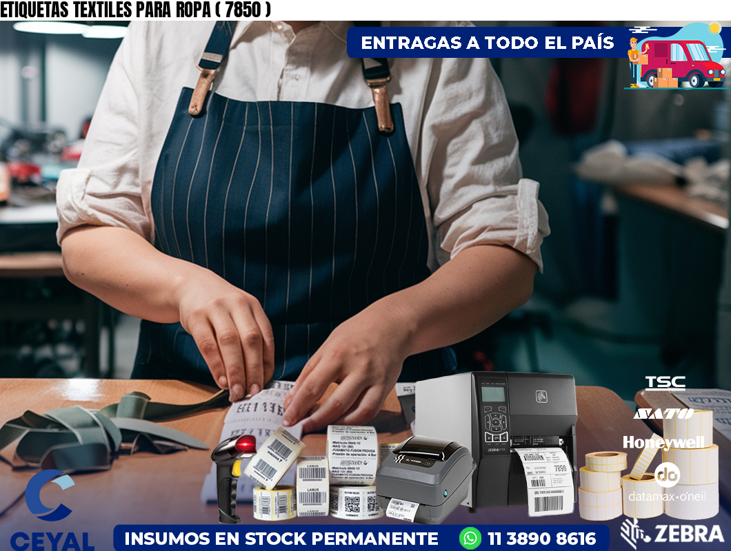 ETIQUETAS TEXTILES PARA ROPA ( 7850 )