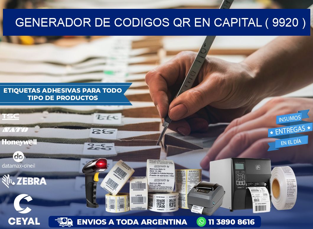 GENERADOR DE CODIGOS QR EN CAPITAL ( 9920 )