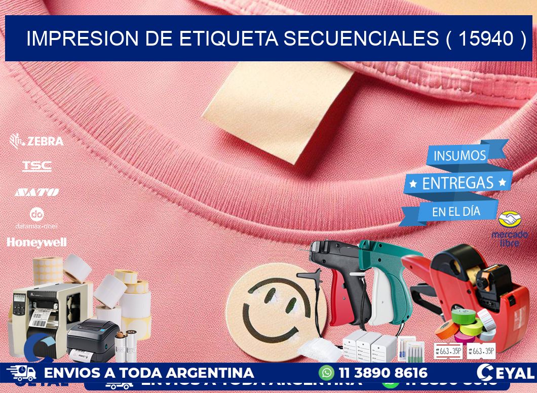 IMPRESION DE ETIQUETA SECUENCIALES ( 15940 )